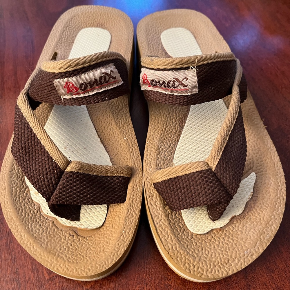 Bonax European cushioned contoured footbed sandal w/ comfy woven webbing straps